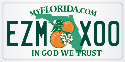 FL license plate EZMX00