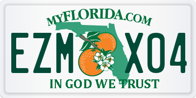 FL license plate EZMX04