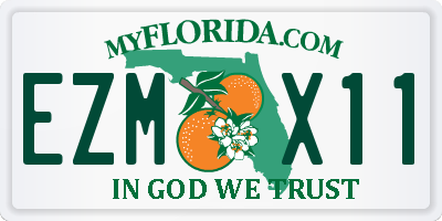 FL license plate EZMX11