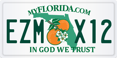 FL license plate EZMX12