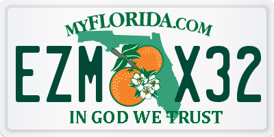 FL license plate EZMX32