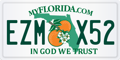 FL license plate EZMX52