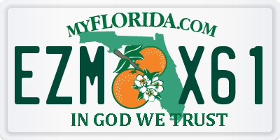 FL license plate EZMX61