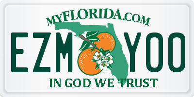 FL license plate EZMY00