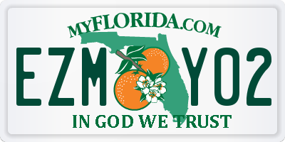 FL license plate EZMY02