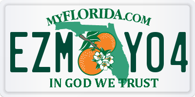 FL license plate EZMY04