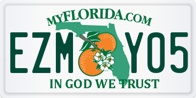 FL license plate EZMY05