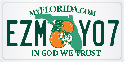 FL license plate EZMY07