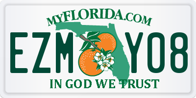 FL license plate EZMY08