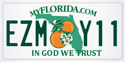 FL license plate EZMY11