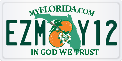 FL license plate EZMY12