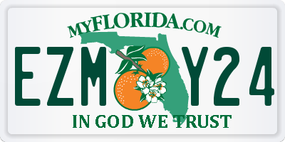 FL license plate EZMY24