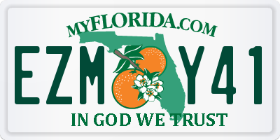 FL license plate EZMY41