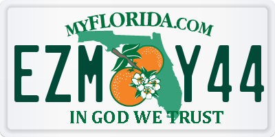 FL license plate EZMY44