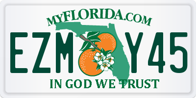 FL license plate EZMY45