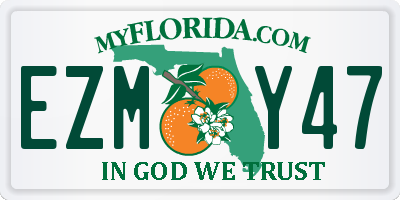 FL license plate EZMY47