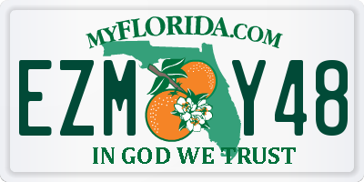 FL license plate EZMY48