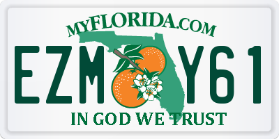 FL license plate EZMY61