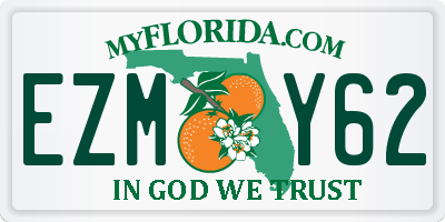 FL license plate EZMY62