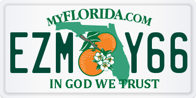 FL license plate EZMY66