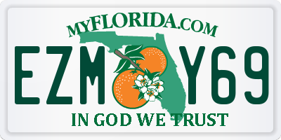 FL license plate EZMY69