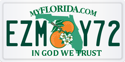 FL license plate EZMY72