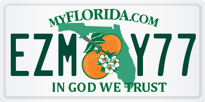 FL license plate EZMY77