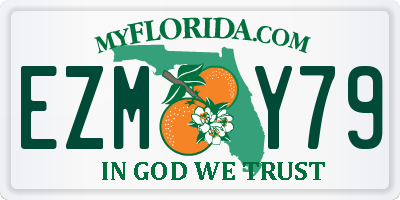 FL license plate EZMY79