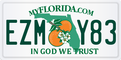 FL license plate EZMY83