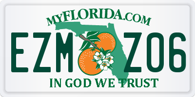 FL license plate EZMZ06