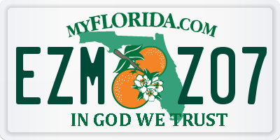 FL license plate EZMZ07