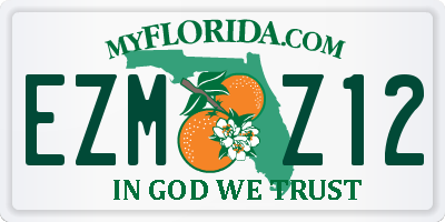 FL license plate EZMZ12