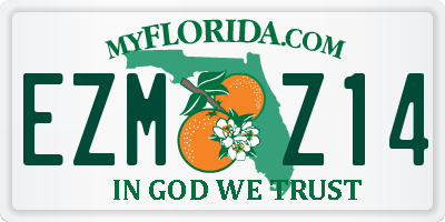 FL license plate EZMZ14