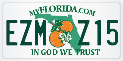 FL license plate EZMZ15