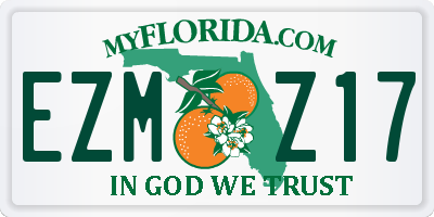 FL license plate EZMZ17