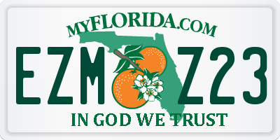 FL license plate EZMZ23