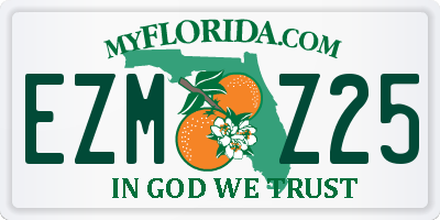 FL license plate EZMZ25