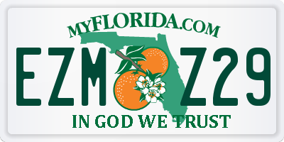 FL license plate EZMZ29