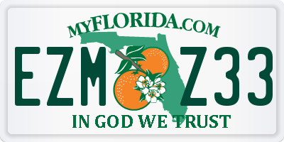 FL license plate EZMZ33