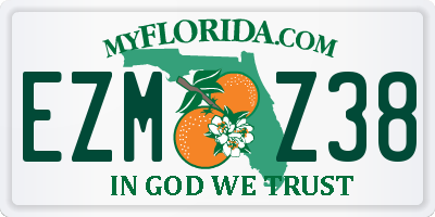 FL license plate EZMZ38