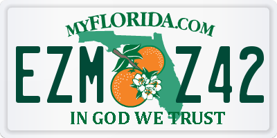 FL license plate EZMZ42