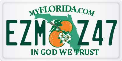 FL license plate EZMZ47