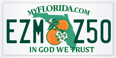 FL license plate EZMZ50