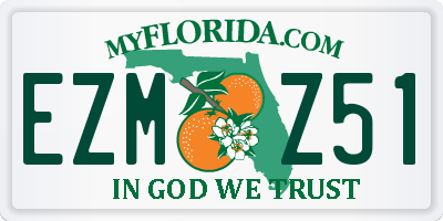 FL license plate EZMZ51