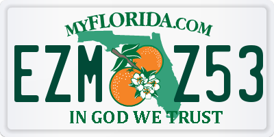 FL license plate EZMZ53