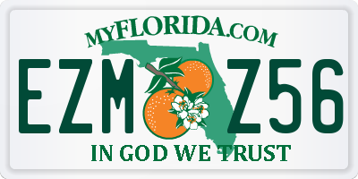 FL license plate EZMZ56