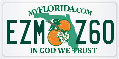 FL license plate EZMZ60