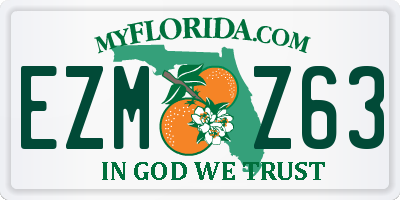 FL license plate EZMZ63