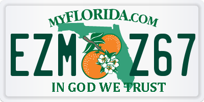 FL license plate EZMZ67