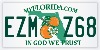 FL license plate EZMZ68